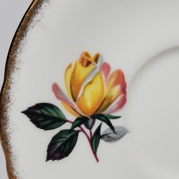 Paragon Demitasse (small) Teacup and Saucer Yellow Roses - Picture 6 of 10